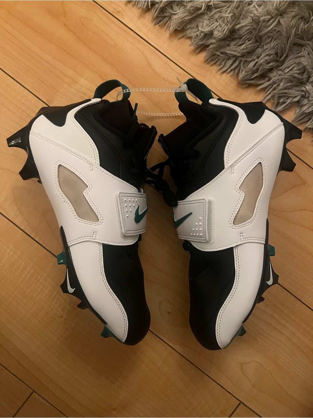 NIKE DIAMOND TURF 2 TD DEION PRIME NEW GREEN WHITE BLACK FOOTBALL CLEATS
